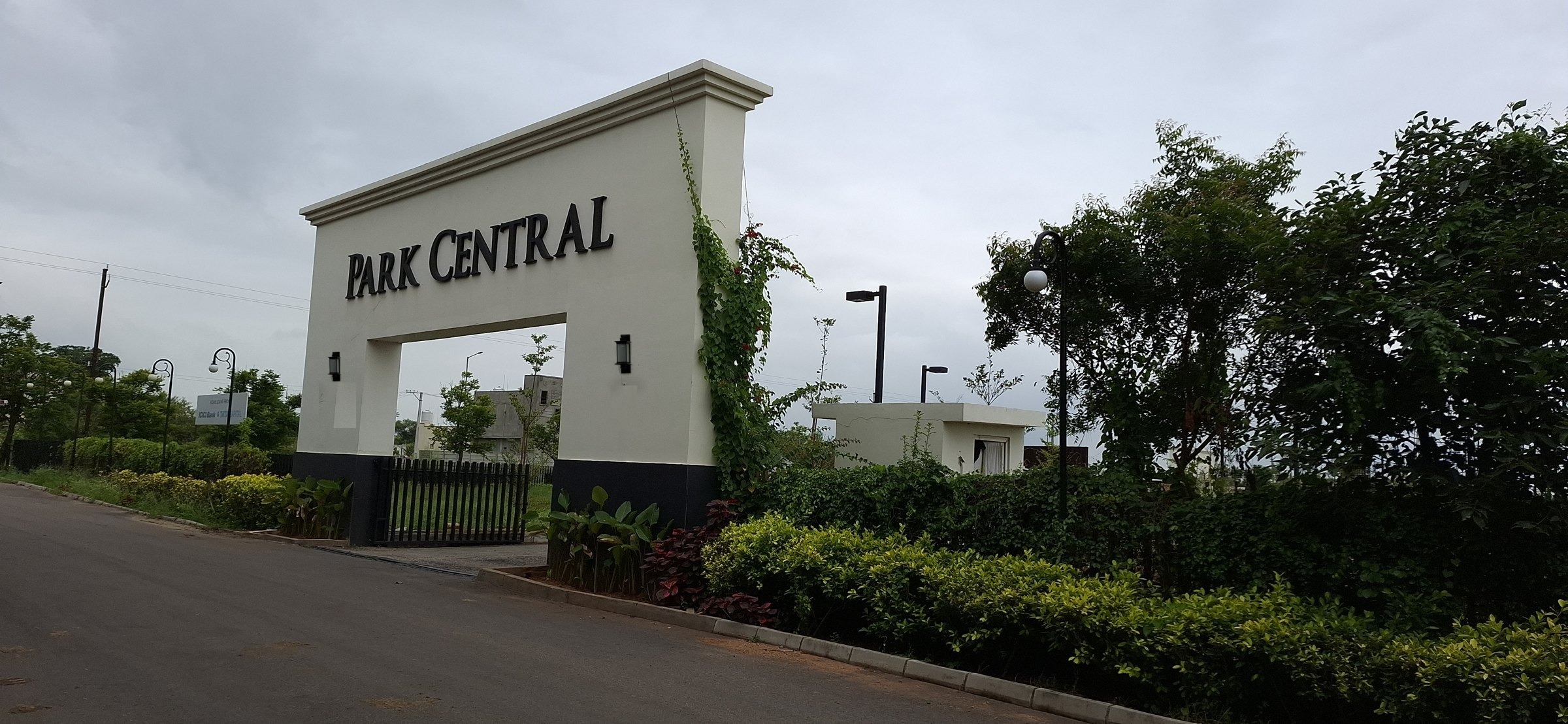 Park Central entrance and landscaping