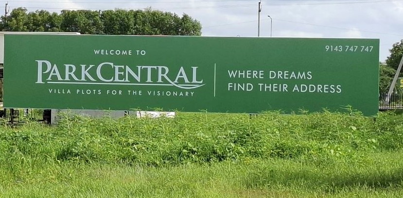 The 60-foot Park Central hoarding — where dreams find their address