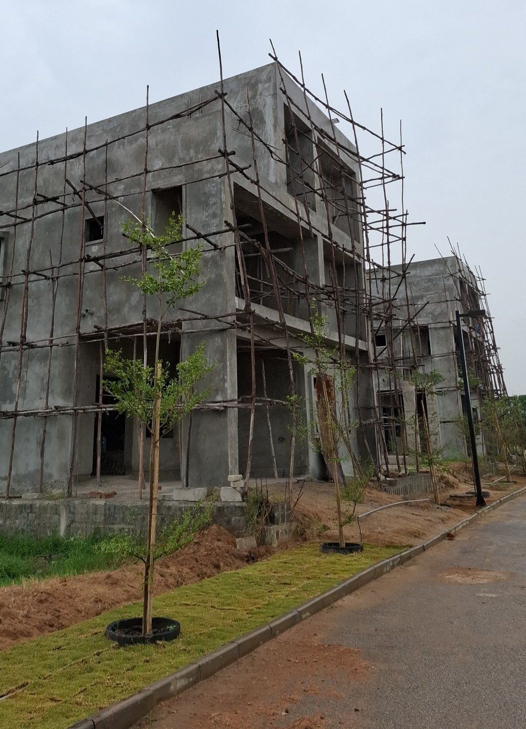 Homes under construction at Park Central